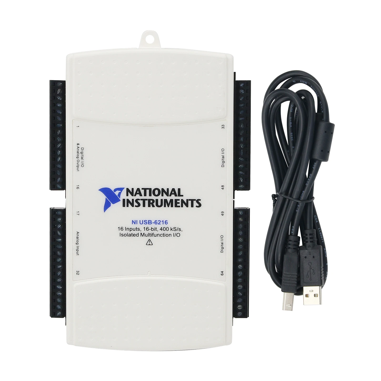 USB-6216 OEM DAQ USB 16 Inputs 16Bit 400KS/s Isolated Multifunction I/O Data Acquisition Card for NI
USB-6216 OEM DAQ USB 16 Inputs 16Bit 400KS/s Isolated Multifunction I/O Data Acquisition Card for NI