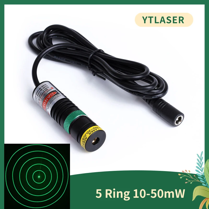 Green 5 Ring DOE Focusable D18x65mm 505/520nm Laser Module 10mw 30mw 50mw for Wood Positioning Cutting with Standard Bracket
Green 5 Ring DOE Focusable D18x65mm 505/520nm Laser Module 10mw 30mw 50mw for Wood Positioning Cutting with Standard Bracket