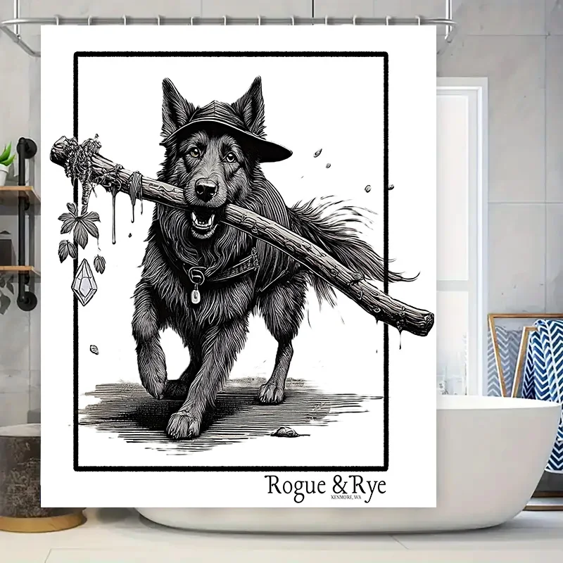 Занавеска для душа Rogue Rye с декором для ванной комнаты и стильной собакой с косточкой Идеально подходит для любителей домашних животных
Занавеска для душа Rogue Rye с декором для ванной комнаты и стильной собакой с косточкой Идеально подходит для любителей домашних животных