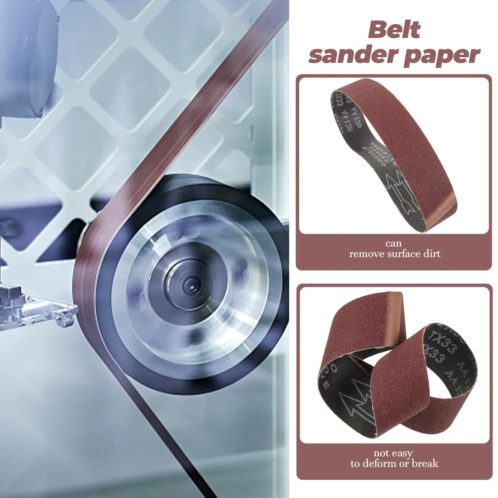 Шлифовальная лента 120-й зернистости, сменная абразивная лента для шлифовальных машин, для точной шлифовки дерева и металла, аксессуар для настольного шлифовального станка
Шлифовальная лента 120-й зернистости, сменная абразивная лента для шлифовальных машин, для точной шлифовки дерева и металла, аксессуар для настольного шлифовального станка