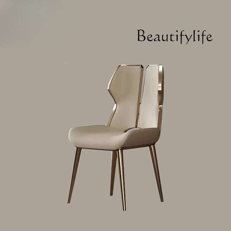 Simple modern designer leather dining chair light luxury Nordic dining table chair Italian minimalist back chair
Simple modern designer leather dining chair light luxury Nordic dining table chair Italian minimalist back chair