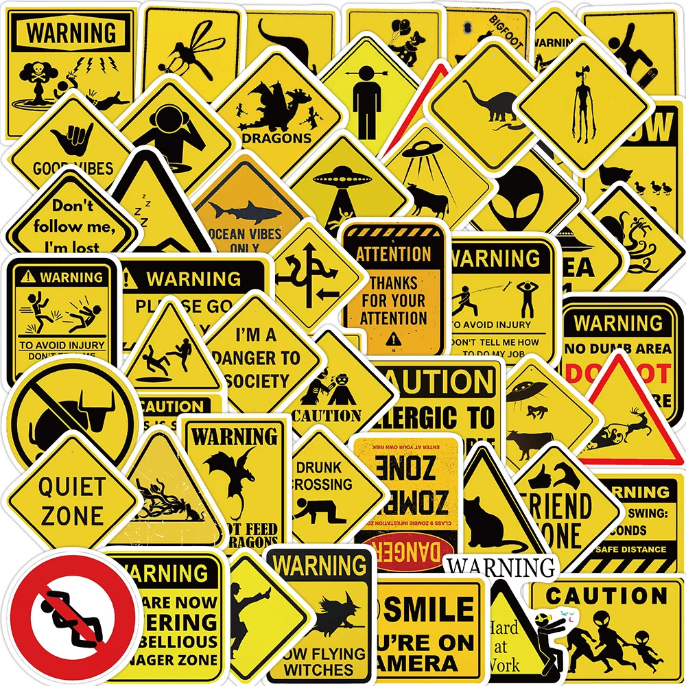 53PCS fun warning label stickers for decorating guitar phone cases, DIY laptop suitcases, tablets, waterproof stickers
53PCS fun warning label stickers for decorating guitar phone cases, DIY laptop suitcases, tablets, waterproof stickers