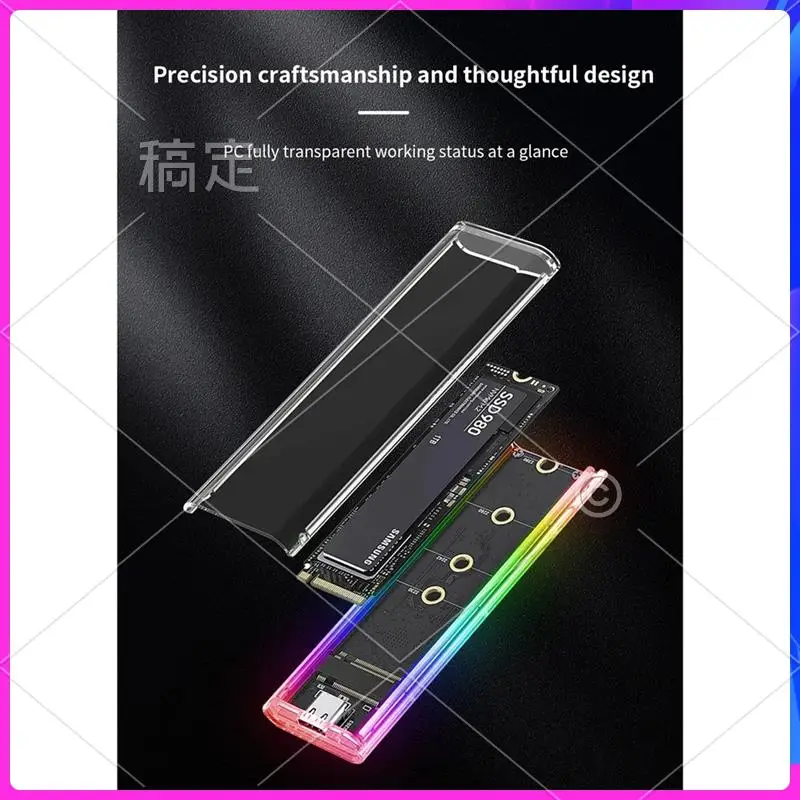 AP-M2 SSD Корпус M.2 NVME SSD Корпус Портативный SSD RGB Прозрачный чехол для жесткого диска 10 Гбит/с для ПК
AP-M2 SSD Корпус M.2 NVME SSD Корпус Портативный SSD RGB Прозрачный чехол для жесткого диска 10 Гбит/с для ПК