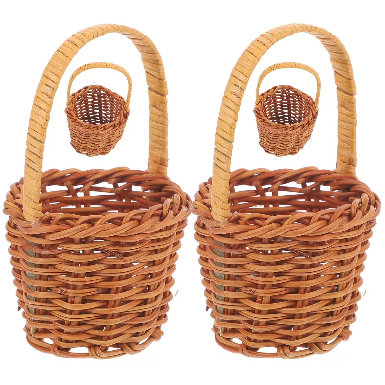 4 Pcs Mini Woven Baskets Small Rattan Picnic Storage Tiny Flower Decor Set for Home Garden Wedding Office Gifts
4 Pcs Mini Woven Baskets Small Rattan Picnic Storage Tiny Flower Decor Set for Home Garden Wedding Office Gifts