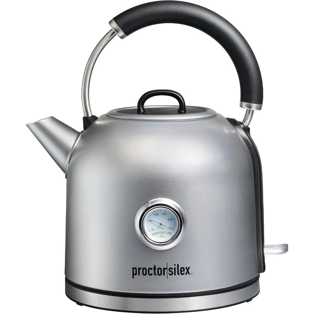 Electric Tea Kettle,Water Boiler & Heater,1.7L,Cordless,Auto-Shutoff and Boil-Dry Protection,Temperature Gauge,Stainless Steel
Electric Tea Kettle,Water Boiler & Heater,1.7L,Cordless,Auto-Shutoff and Boil-Dry Protection,Temperature Gauge,Stainless Steel