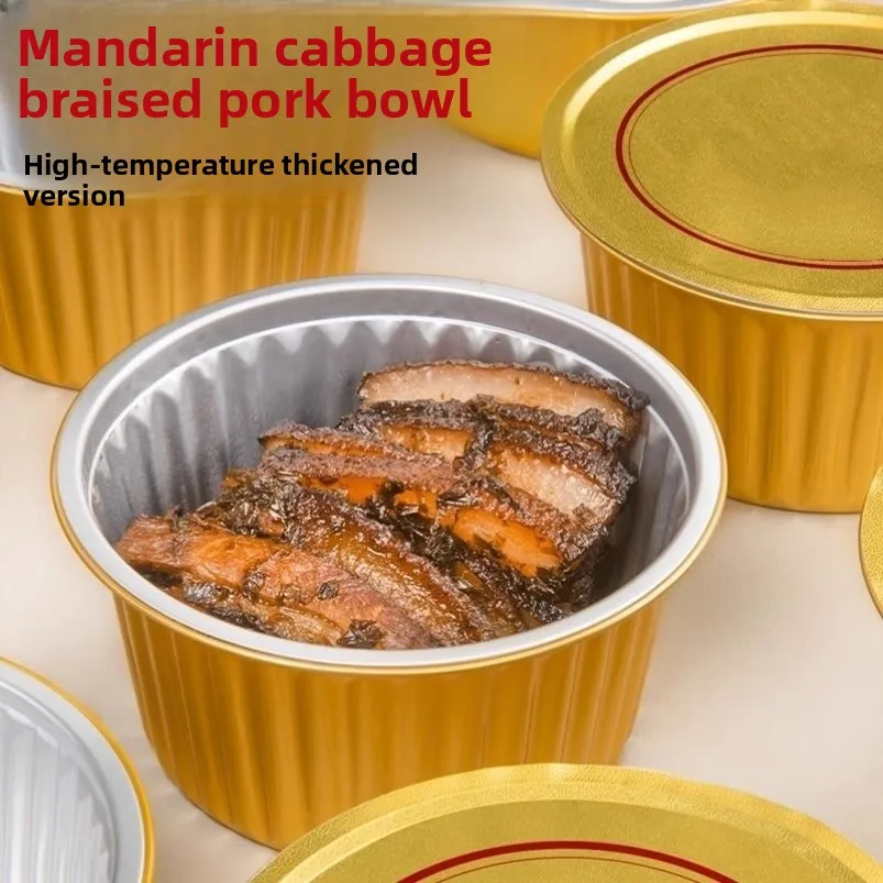 Gold Aluminum Foil Disposable Sted Pork Rice Bowl Thiened Tin Paper Diwaer Se for Restaurant Takeout ering
Gold Aluminum Foil Disposable Sted Pork Rice Bowl Thiened Tin Paper Diwaer Se for Restaurant Takeout ering