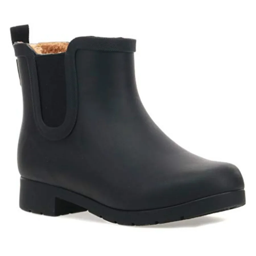 Women's Waterproof Chelsea Bootie Plush Lined, Slip-On Rain Ankle Boots
Women's Waterproof Chelsea Bootie Plush Lined, Slip-On Rain Ankle Boots