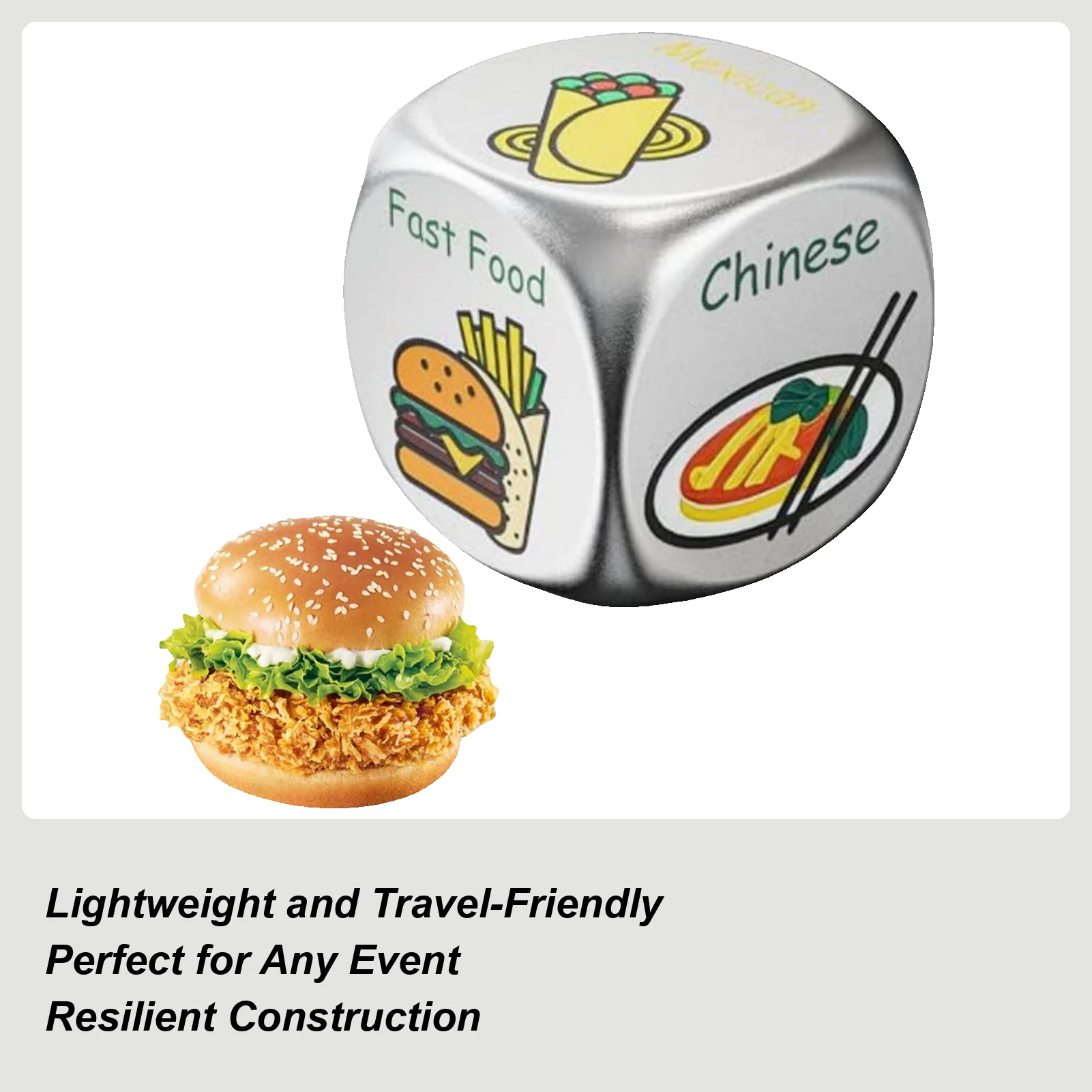 Food Decider Dice Настольная настольная игра Красочные кости для ужина на День святого Валентина Пасха День рождения Семейные ночи Вечеринка Друг
Food Decider Dice Настольная настольная игра Красочные кости для ужина на День святого Валентина Пасха День рождения Семейные ночи Вечеринка Друг