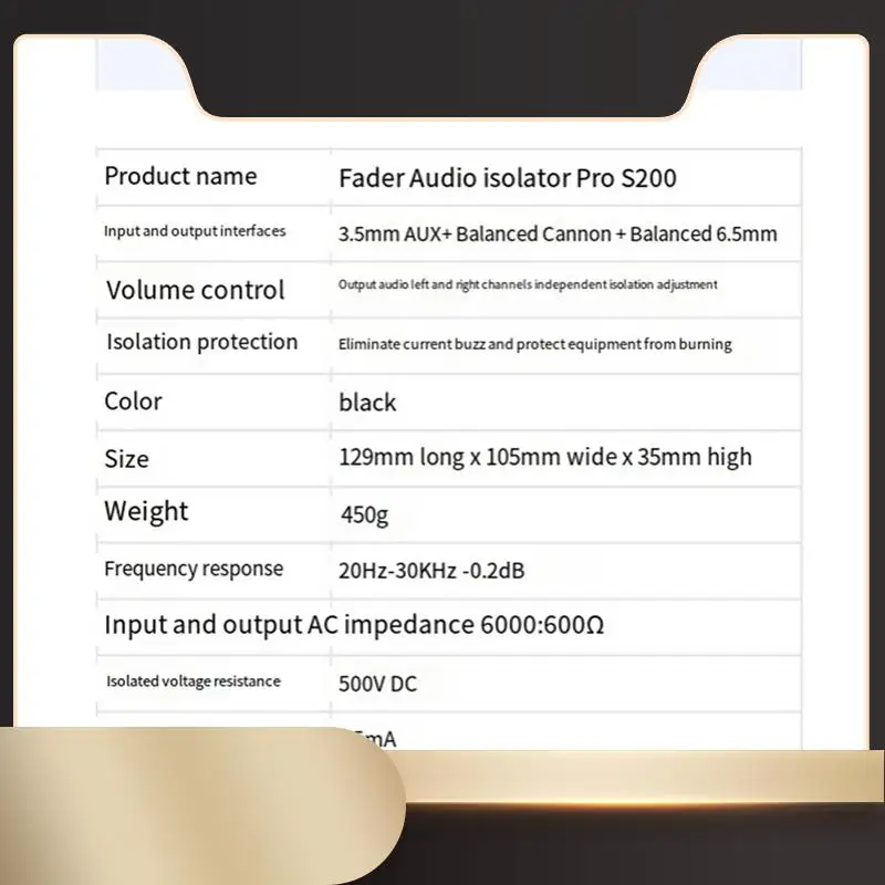 Computer Fader Audio Isolator Current Acoustic Noise Reduction Mixer Multifunction Noise Isolator Common Ground Isolator-N36R
Computer Fader Audio Isolator Current Acoustic Noise Reduction Mixer Multifunction Noise Isolator Common Ground Isolator-N36R