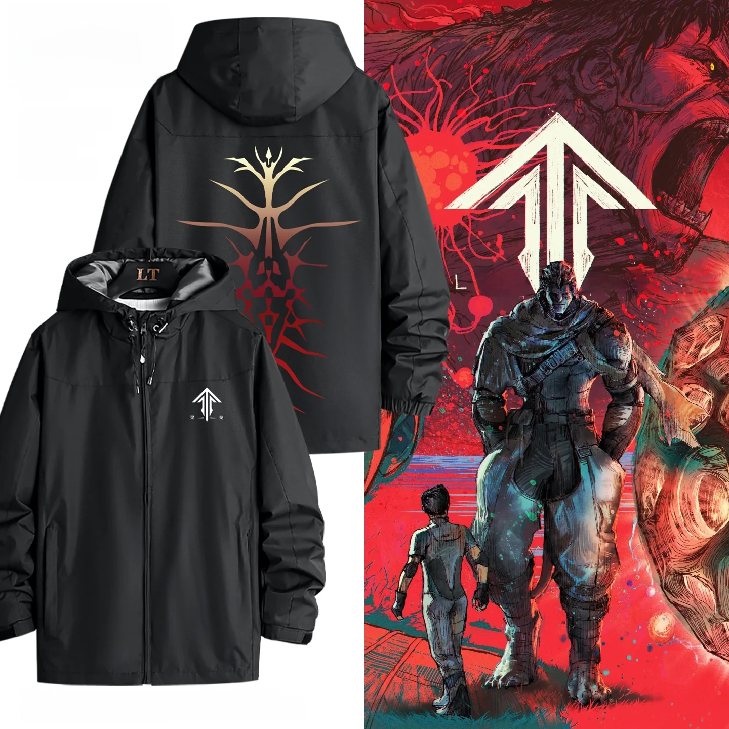 Loose Fit Cosplay Jaet Hoodie Men's Second Season Chinese Animation Outerwear Windproof Zipper Decorated Printed Youth Faion
Loose Fit Cosplay Jaet Hoodie Men's Second Season Chinese Animation Outerwear Windproof Zipper Decorated Printed Youth Faion