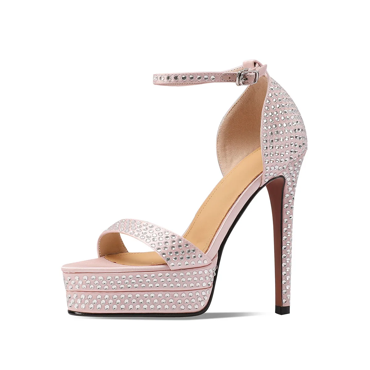 Arden Furtado Summer Pink silk Platform Crystal Banquet shoes round toe Super high heel Sexy word-cingulate Sandals Large size
Arden Furtado Summer Pink silk Platform Crystal Banquet shoes round toe Super high heel Sexy word-cingulate Sandals Large size
