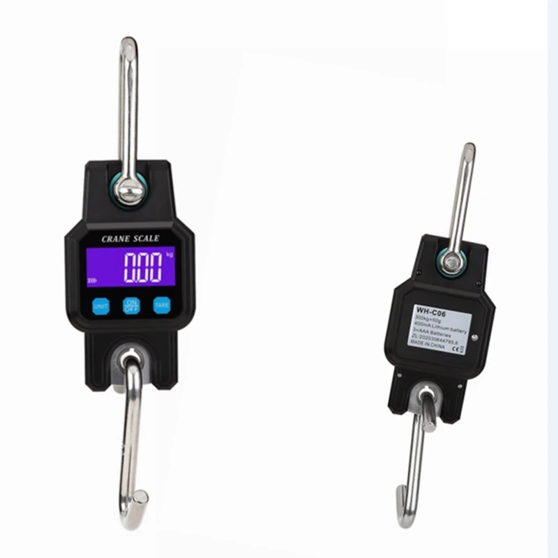 300kg/50g Micro Crane Scale Rechargeable Hanging Hook Scales 4.0 Bluetooth Digital USB Stainless Steel Heavy Duty Weight Balance
300kg/50g Micro Crane Scale Rechargeable Hanging Hook Scales 4.0 Bluetooth Digital USB Stainless Steel Heavy Duty Weight Balance