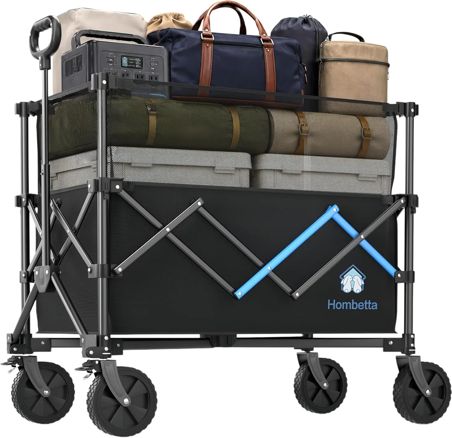 450 Lbs Heavy Duty Folding Wagon with Brakes, Adjustable 150L-300L Utility Cart for Camping, Garden, Beach
450 Lbs Heavy Duty Folding Wagon with Brakes, Adjustable 150L-300L Utility Cart for Camping, Garden, Beach