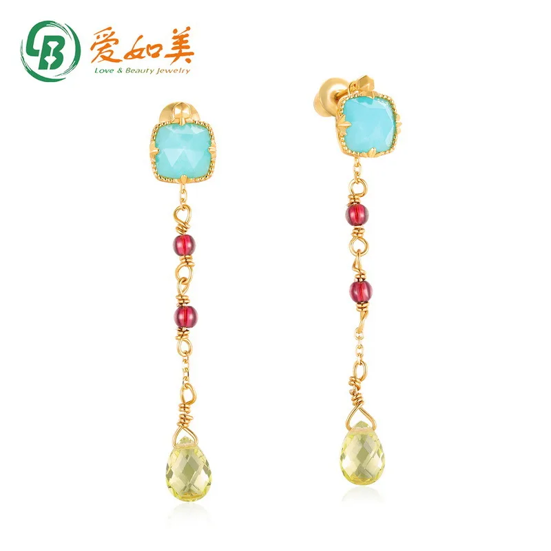 Tianhe Stone Earnail 18K Gold PT950 Platinum Silver Plated 7-Layer Gold Double Wear Long Tassel Olivine Earrings
Tianhe Stone Earnail 18K Gold PT950 Platinum Silver Plated 7-Layer Gold Double Wear Long Tassel Olivine Earrings