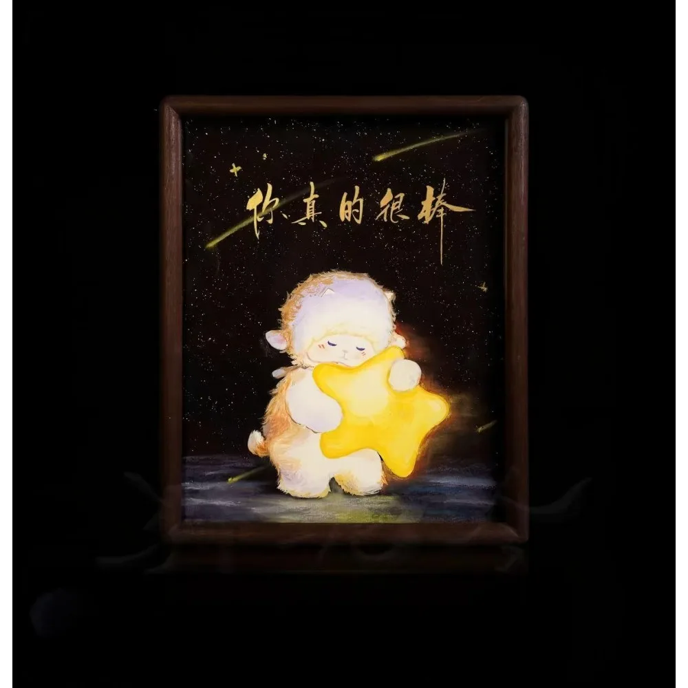 Master's Hand-Painted Goat Calligraphy Art, 10" Solid Wood Framed Wall Decor - Collectible Chinese Artwork
Master's Hand-Painted Goat Calligraphy Art, 10" Solid Wood Framed Wall Decor - Collectible Chinese Artwork