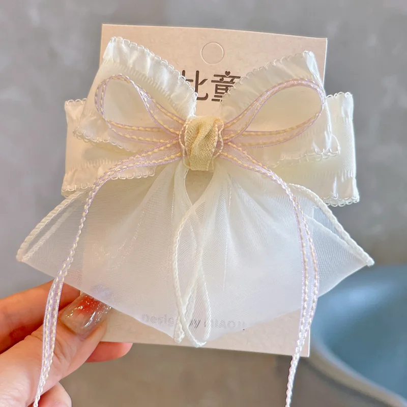 Tulle Bow Hair Clip for Girls Korean Ethereal Long Streamer Top Clip Princess Daily Soft Non Slip Lightweight 2026 Spring
Tulle Bow Hair Clip for Girls Korean Ethereal Long Streamer Top Clip Princess Daily Soft Non Slip Lightweight 2026 Spring