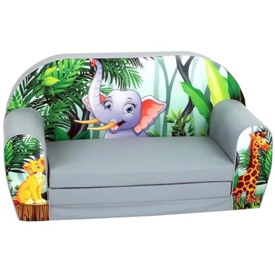 Couch for Toddlers - 2 in 1 Convertible Foam Sofa to Lounger Comfy Flip Out Lounge Chair for Made in Europe
Couch for Toddlers - 2 in 1 Convertible Foam Sofa to Lounger Comfy Flip Out Lounge Chair for Made in Europe