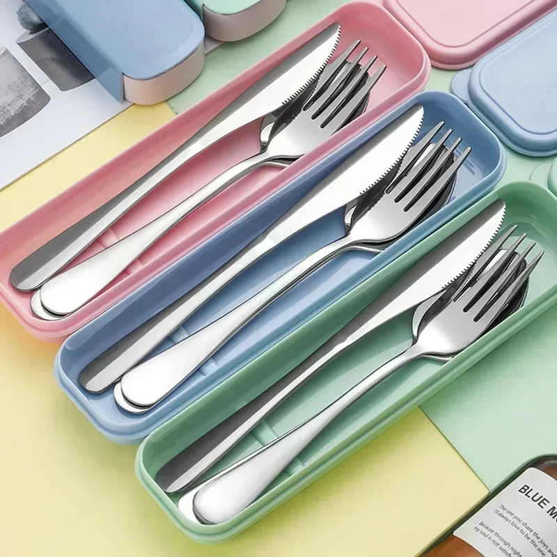 Portable Stainless Steel Cutlery Suit with Storage Box Chopstick Fork Spoon Knife Travel Tableware Set Camping Cutlery
Portable Stainless Steel Cutlery Suit with Storage Box Chopstick Fork Spoon Knife Travel Tableware Set Camping Cutlery