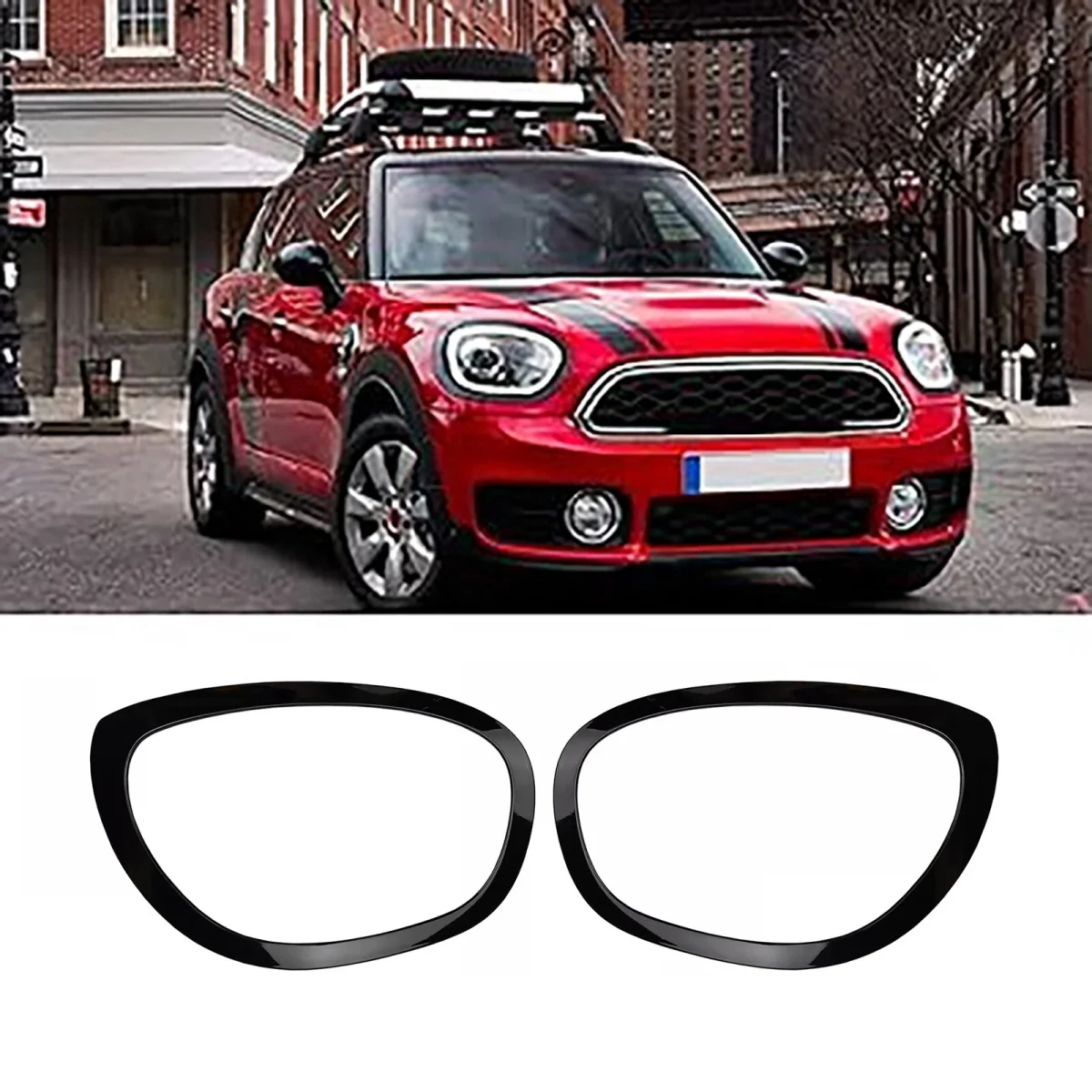 Gloss Black Front Rear Car Headlight Eyelid Frame Kit Trim Taillight Frame Cover For BMW Mini Cooper Countryman F60 2015-2019
Gloss Black Front Rear Car Headlight Eyelid Frame Kit Trim Taillight Frame Cover For BMW Mini Cooper Countryman F60 2015-2019
