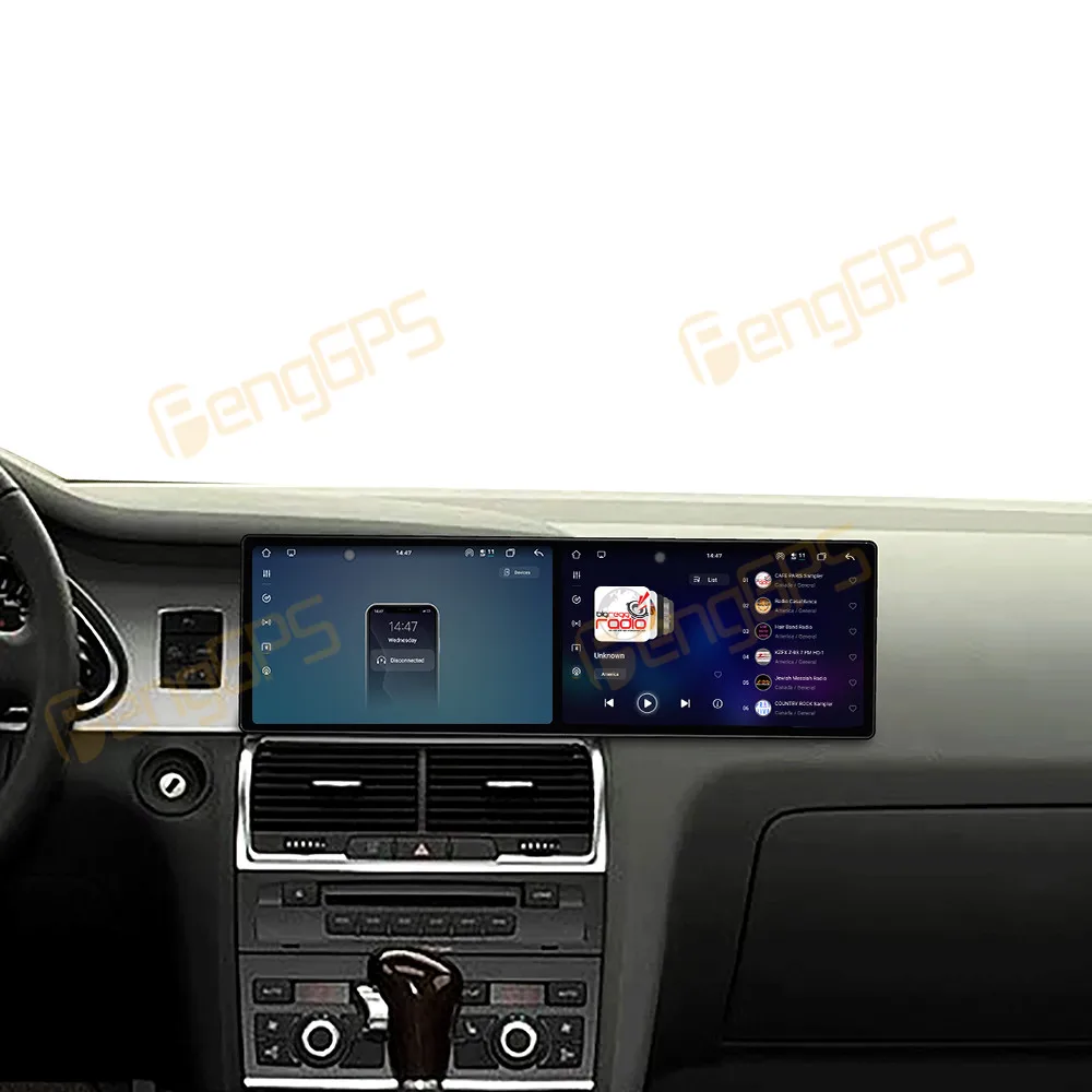 Автомобильный радиоприемник с двойным 9,1-дюймовым QLED-экраном для Audi Q7 2005-2009 Android 15, мультимедийный плеер, GPS-навигация, авто DSP, стерео Carplay
Автомобильный радиоприемник с двойным 9,1-дюймовым QLED-экраном для Audi Q7 2005-2009 Android 15, мультимедийный плеер, GPS-навигация, авто DSP, стерео Carplay