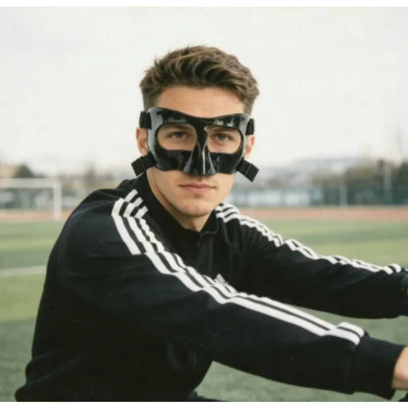 Men's Soccer Basketball Protective Face Shield Nose Guard Black for Match Training and Sports Performance
Men's Soccer Basketball Protective Face Shield Nose Guard Black for Match Training and Sports Performance