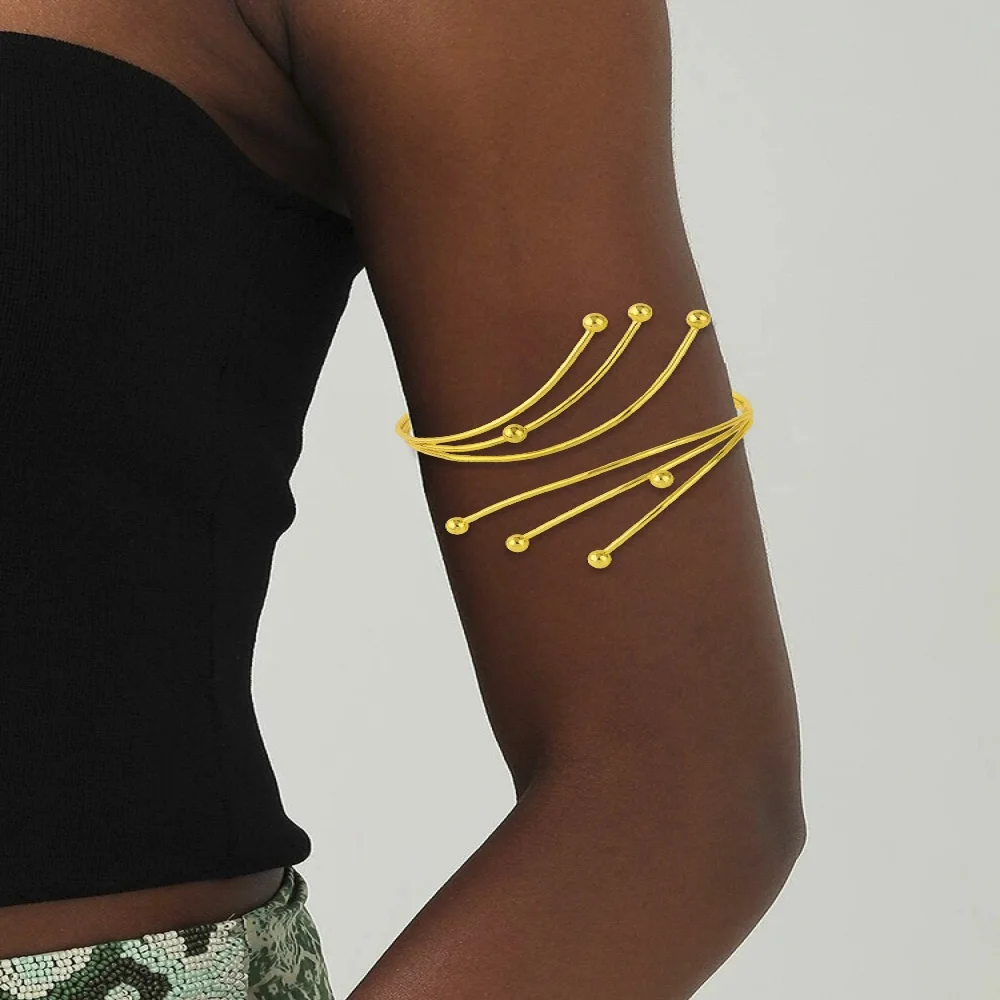 Ethiopia Gold Color Spiral Upper Arm Bangle Arab Women Costume Accessory New Senior Armlet Jewelry Gift For Party Easter Wedding
Ethiopia Gold Color Spiral Upper Arm Bangle Arab Women Costume Accessory New Senior Armlet Jewelry Gift For Party Easter Wedding