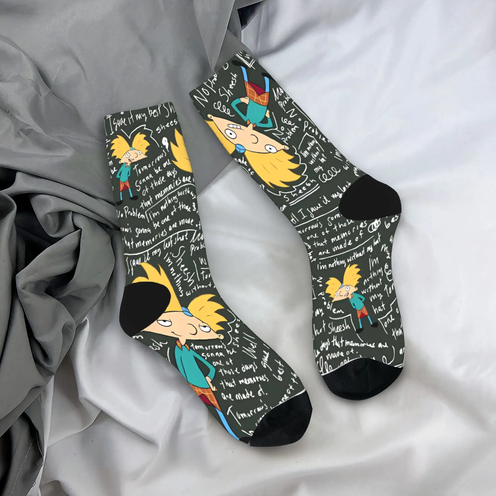 Носки для взрослых и мужчин, чулки «Эй Арнольд», зимние носки высокого качества в стиле Харадзюку, дизайнерские нескользящие носки для бега
Носки для взрослых и мужчин, чулки «Эй Арнольд», зимние носки высокого качества в стиле Харадзюку, дизайнерские нескользящие носки для бега