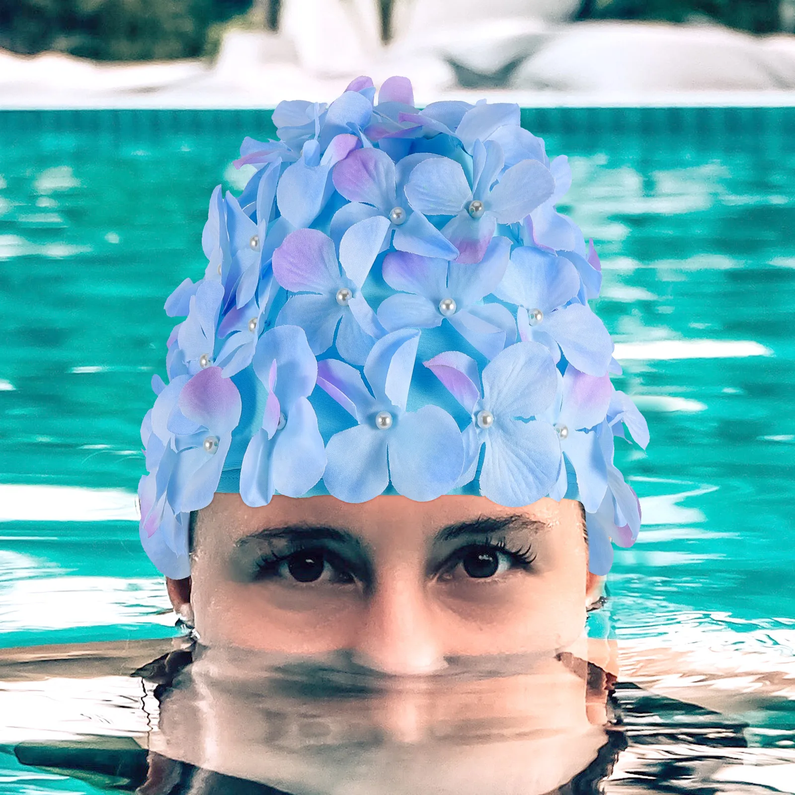 Floral Swim Cap for Women Stretchy Wear-resistant Hats Long Hair Blue Swimming Bathing Spa Accessories Durable Fashionable
Floral Swim Cap for Women Stretchy Wear-resistant Hats Long Hair Blue Swimming Bathing Spa Accessories Durable Fashionable