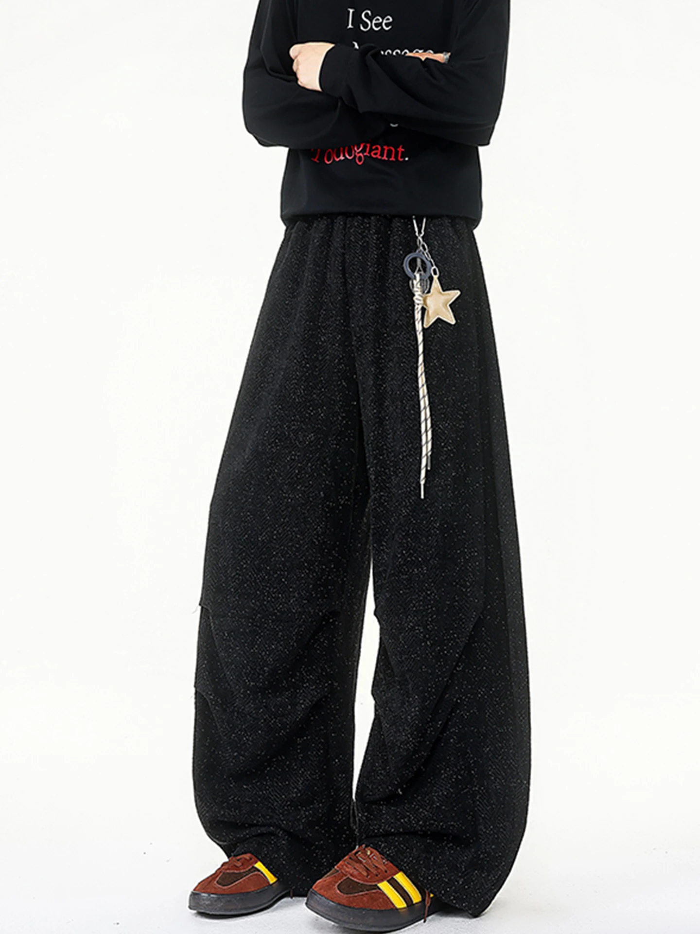 Tianxing Men's Casual Pants American Sle Pleated Wide Leg Trousers Autumn Micro Flared Knife Pants Faionable Casual ...
Tianxing Men's Casual Pants American Sle Pleated Wide Leg Trousers Autumn Micro Flared Knife Pants Faionable Casual ...