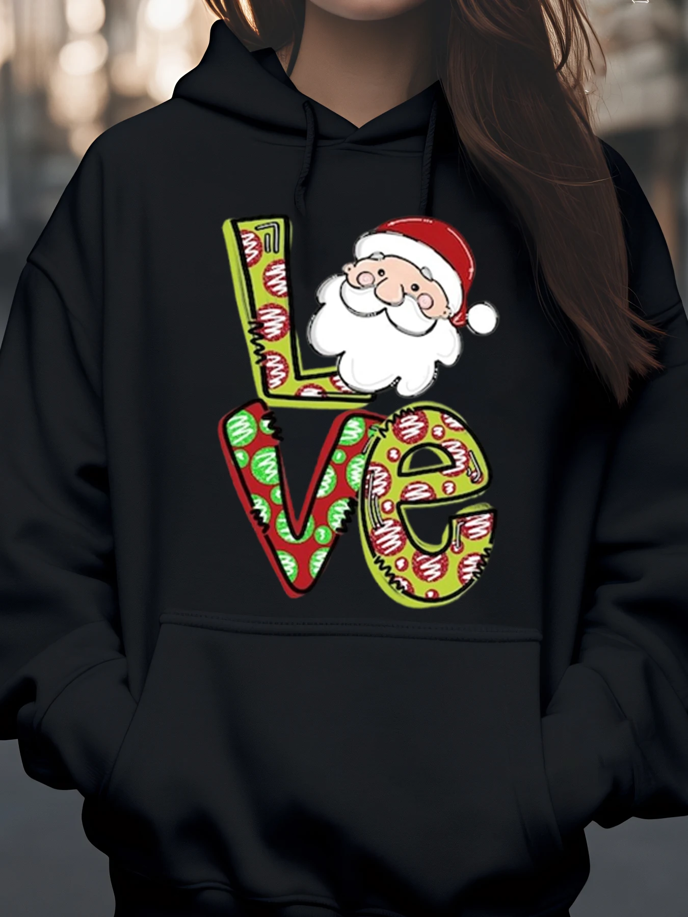 Толстовка с рождественским принтом Santa Love, праздничный подарок для женщин
Толстовка с рождественским принтом Santa Love, праздничный подарок для женщин