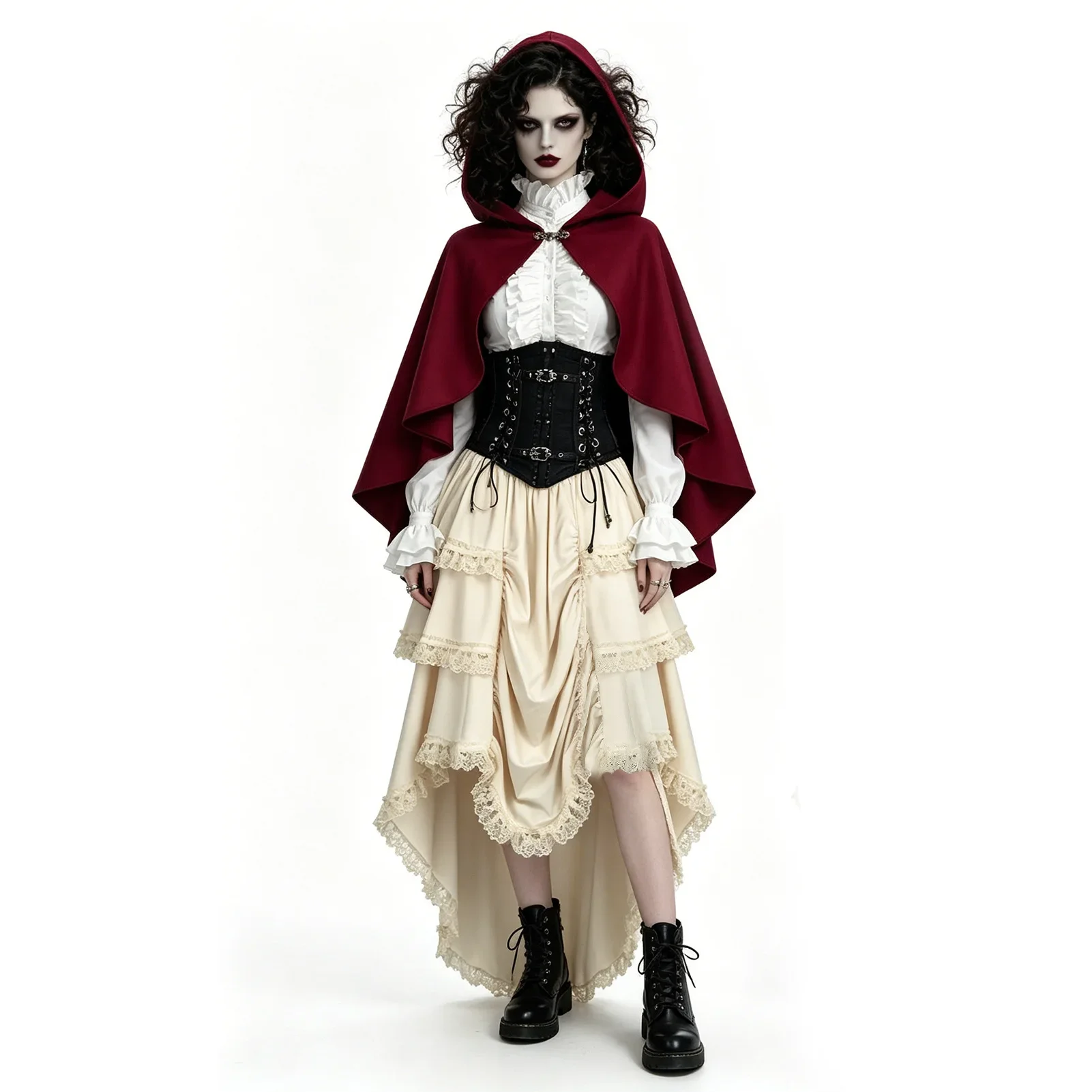 Medieval Ruffled High Waisted Long Victorian Skirt Steampunk Skirts Womens Party Wear Gothic Vintage Clothes Medieval Costume
Medieval Ruffled High Waisted Long Victorian Skirt Steampunk Skirts Womens Party Wear Gothic Vintage Clothes Medieval Costume