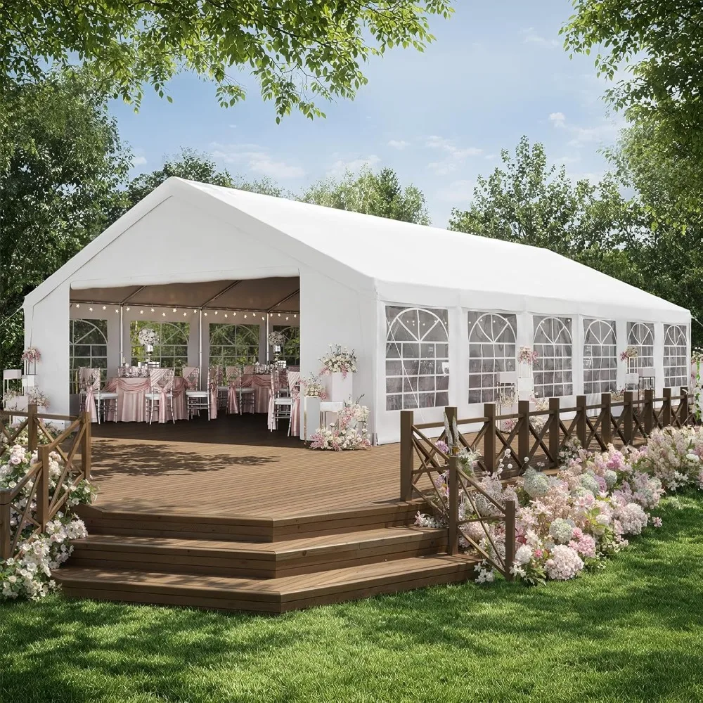 Party Tent 40x20 Canopy Heavy Duty, Waterproof Outdoor Event Tent with Removable Sidewalls & Roll-Up Door, Portable, Customized
Party Tent 40x20 Canopy Heavy Duty, Waterproof Outdoor Event Tent with Removable Sidewalls & Roll-Up Door, Portable, Customized