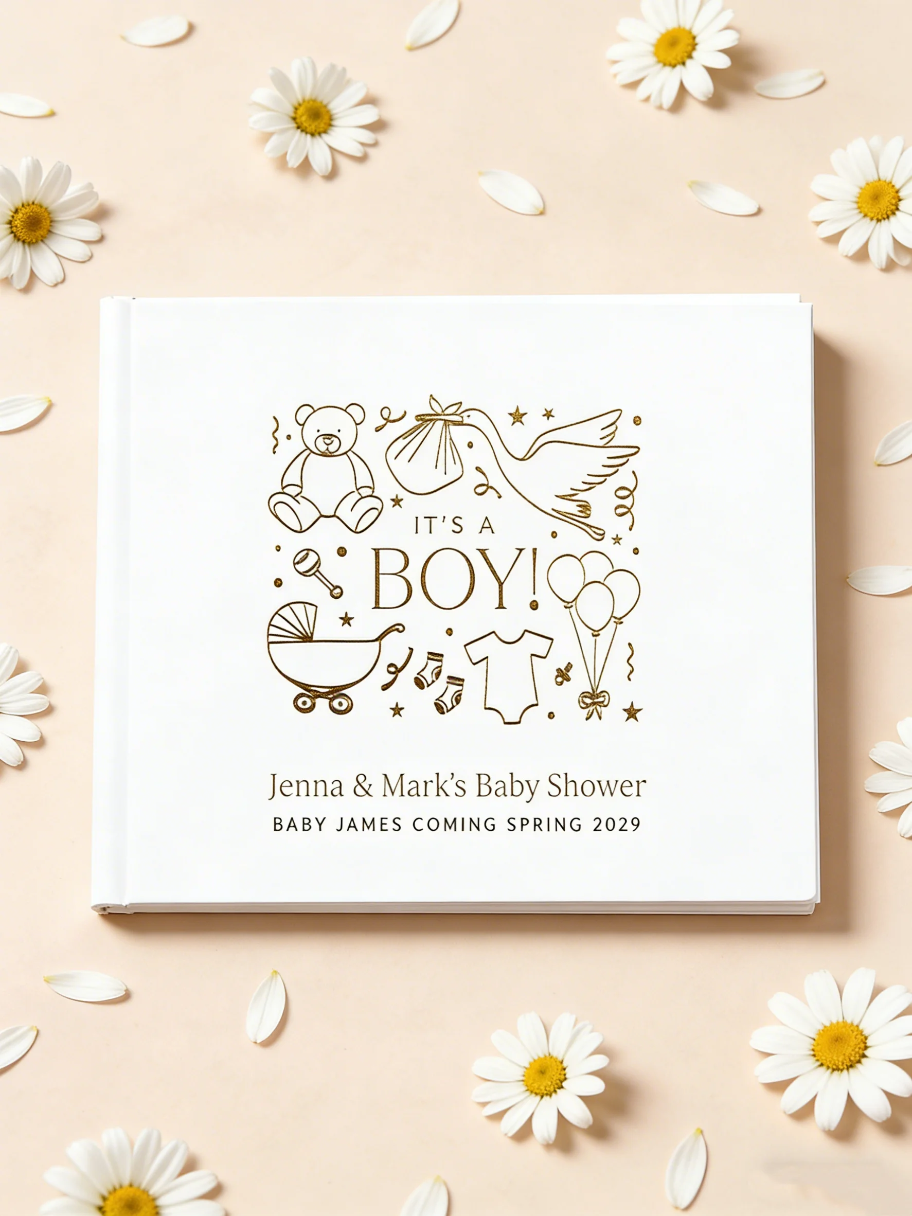 Premium Baby Shower Guest Book for Baby Boy, Beautiful Sign In Album for Baby Shower Party
Premium Baby Shower Guest Book for Baby Boy, Beautiful Sign In Album for Baby Shower Party