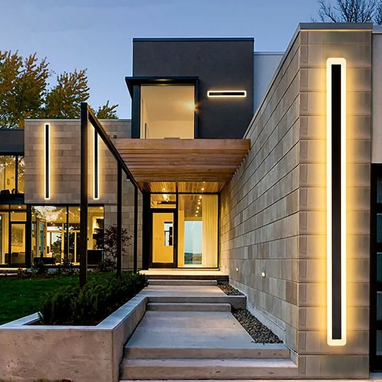 110V 220V Modern Outdoor Exterior Linear Strip Wall Lamp 3000K 6000K Warm White Garden Sconce Long LED Wall Light
110V 220V Modern Outdoor Exterior Linear Strip Wall Lamp 3000K 6000K Warm White Garden Sconce Long LED Wall Light