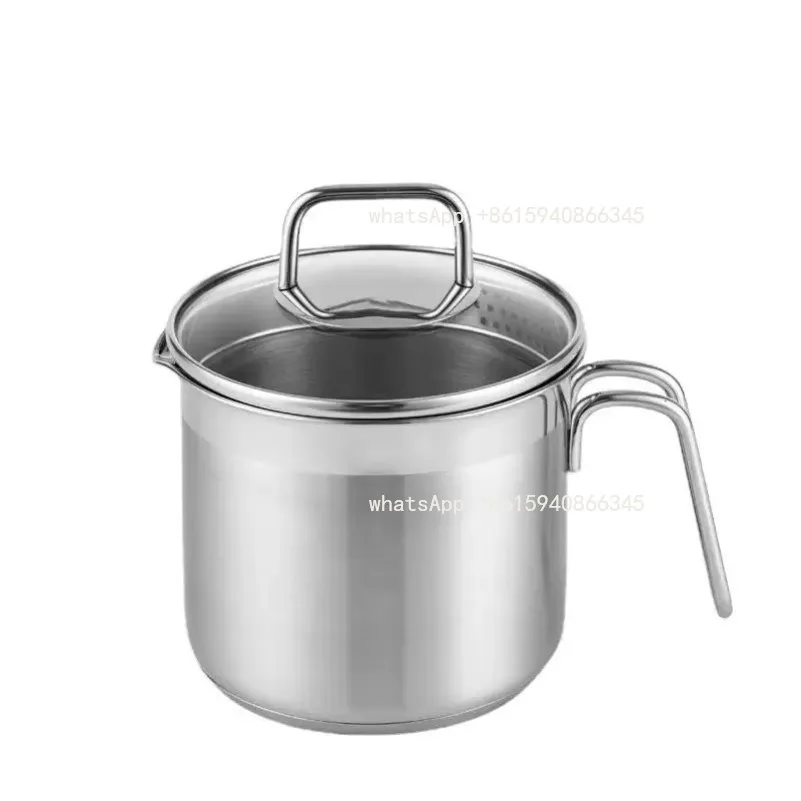 304 Stainless Steel Cooking Soup Pot with Durable Bottom Glass Lid, Multifunctional Food Supplement Pot
304 Stainless Steel Cooking Soup Pot with Durable Bottom Glass Lid, Multifunctional Food Supplement Pot