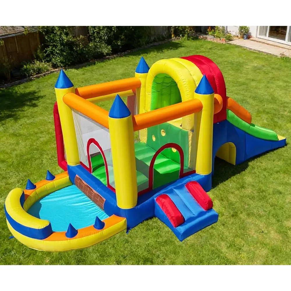 gcoral Iatable House, 8 in 1 Large Castle with Blower or Kids and Toddlers, Outdoor Indoor Backyard Iatable rs with Two Slides
gcoral Iatable House, 8 in 1 Large Castle with Blower or Kids and Toddlers, Outdoor Indoor Backyard Iatable rs with Two Slides