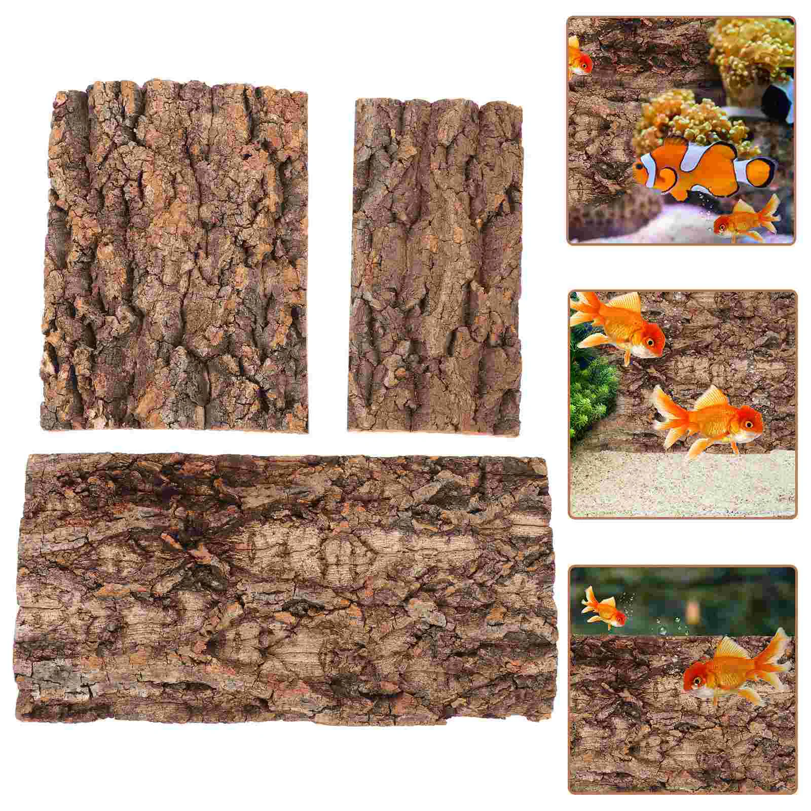 3 Pcs Aquarium Terrarium Decoration Tree Bark Background 10x20cm 15x20cm 15x30cm Reptile Tank Natural Decor for Pet
3 Pcs Aquarium Terrarium Decoration Tree Bark Background 10x20cm 15x20cm 15x30cm Reptile Tank Natural Decor for Pet