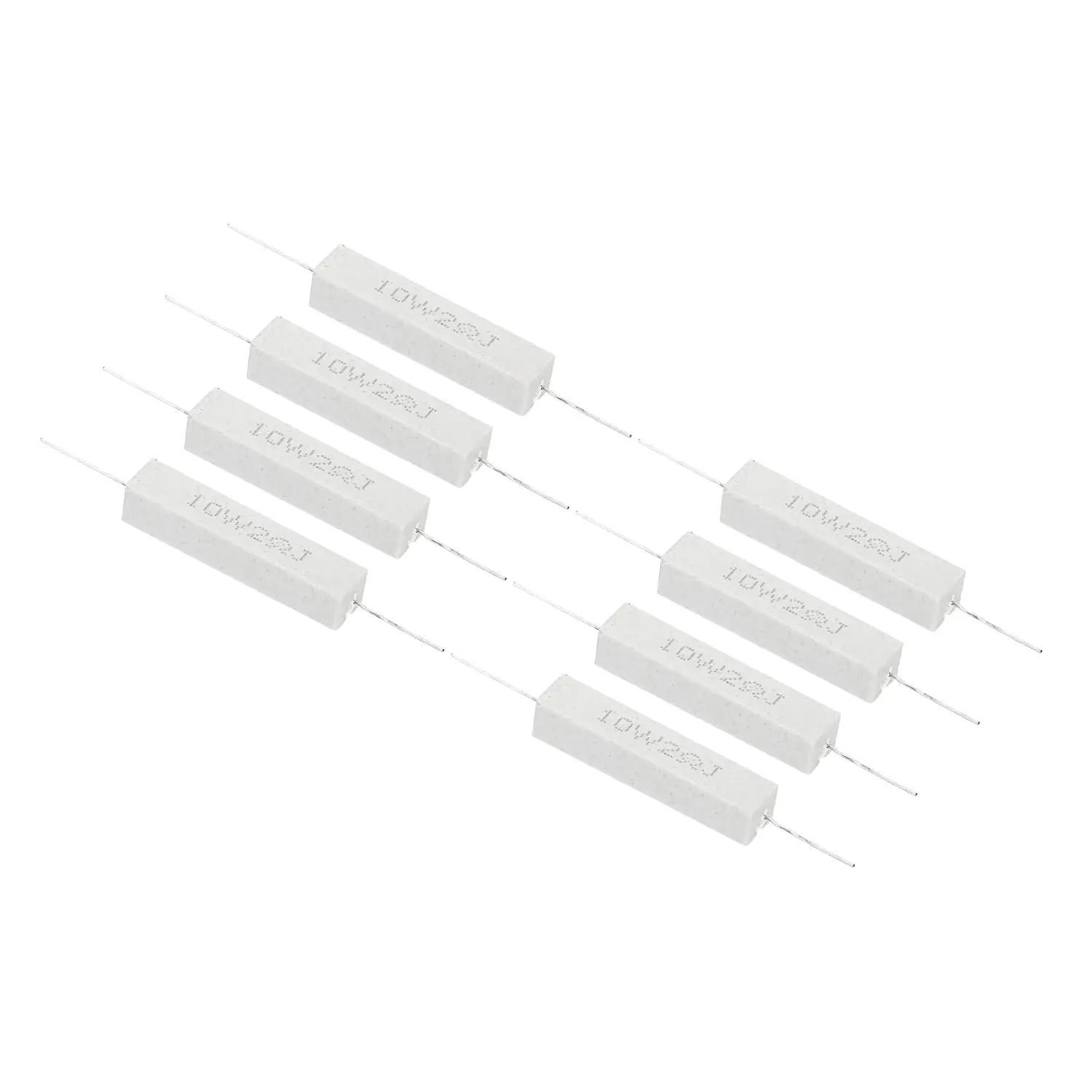 20Pcs 2Ohm Resistors 10W Ceramic Cement Resistor Power Cement Resistor Kit Tolerance 5% for Power Adapters Audio Computer TV
20Pcs 2Ohm Resistors 10W Ceramic Cement Resistor Power Cement Resistor Kit Tolerance 5% for Power Adapters Audio Computer TV
