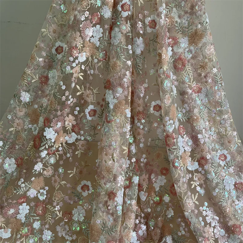 1 Yard Peach Pink Embroidery Flowers Beading Wedding Lace Fabric For Formal Dress Party Decor Prom Ball Gown Evening Dress
1 Yard Peach Pink Embroidery Flowers Beading Wedding Lace Fabric For Formal Dress Party Decor Prom Ball Gown Evening Dress