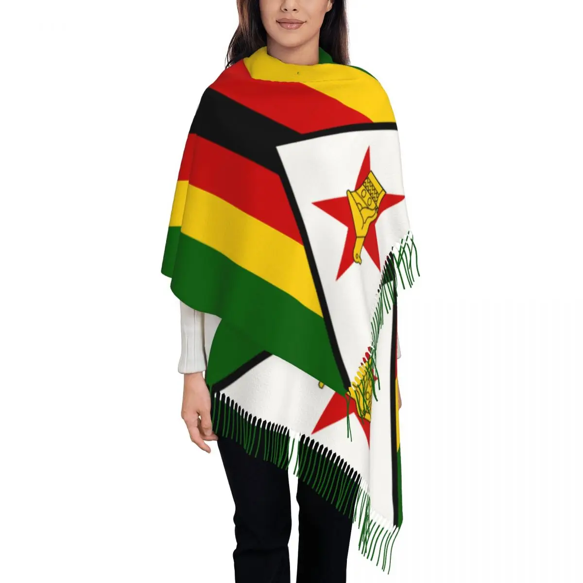 Zimbabwe Flag Scarf for Women Winter Fall Shawls and Wrap Large Scarves with Tassel Ladies
Zimbabwe Flag Scarf for Women Winter Fall Shawls and Wrap Large Scarves with Tassel Ladies