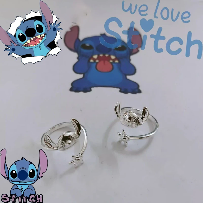 Fashion Trend Anime Disney Lilo & Stitch Open Ring Cartoon Stitch Copper Kawaii Couple Adjustable Rings Birthday Gift for Friend
Fashion Trend Anime Disney Lilo & Stitch Open Ring Cartoon Stitch Copper Kawaii Couple Adjustable Rings Birthday Gift for Friend
