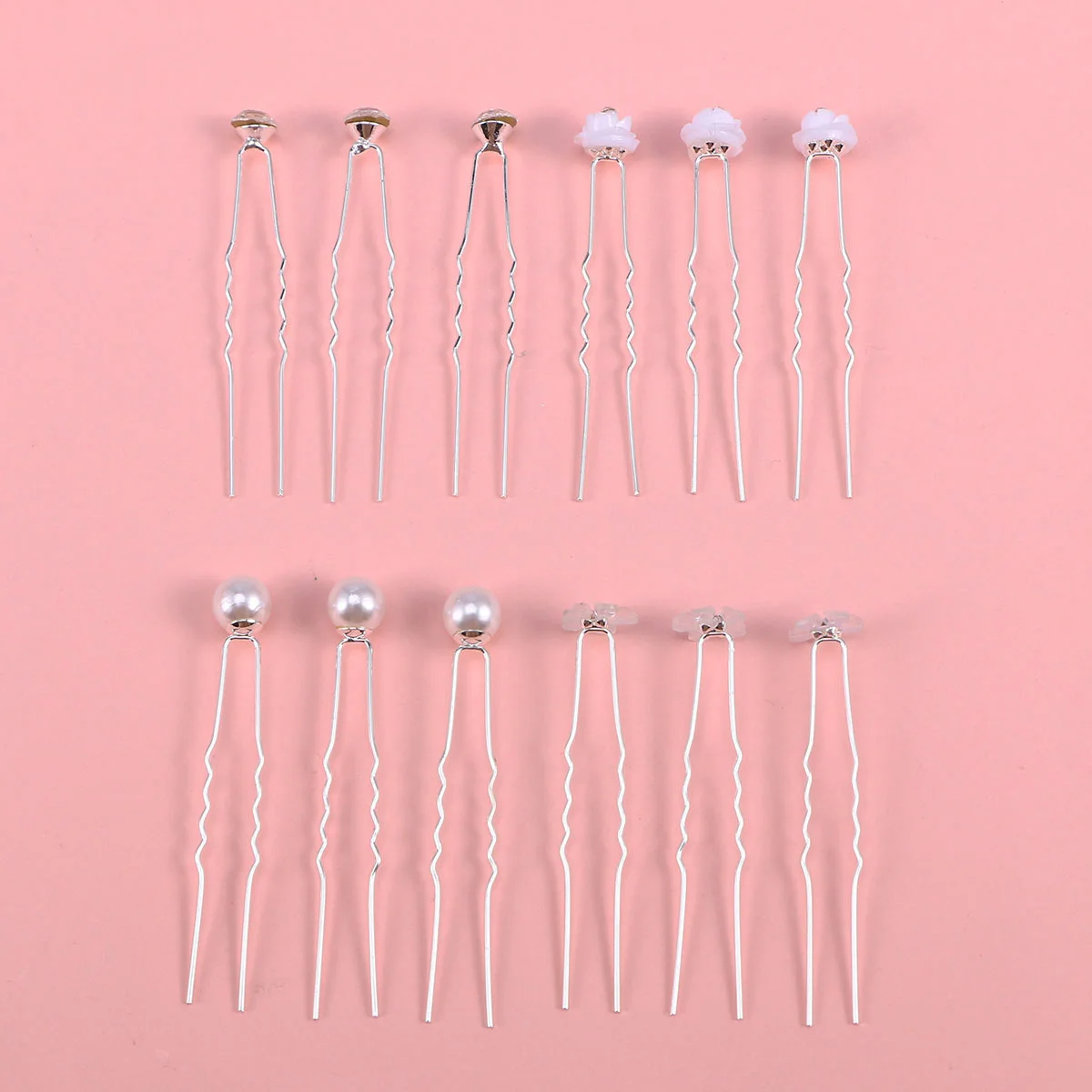 40Pcs U-Shaped Hairpin Pearl Rhinestone Flower Clips Metal Bridal Wedding Hair Decoration Bridesmaid Party Women Floral Hairpin
40Pcs U-Shaped Hairpin Pearl Rhinestone Flower Clips Metal Bridal Wedding Hair Decoration Bridesmaid Party Women Floral Hairpin