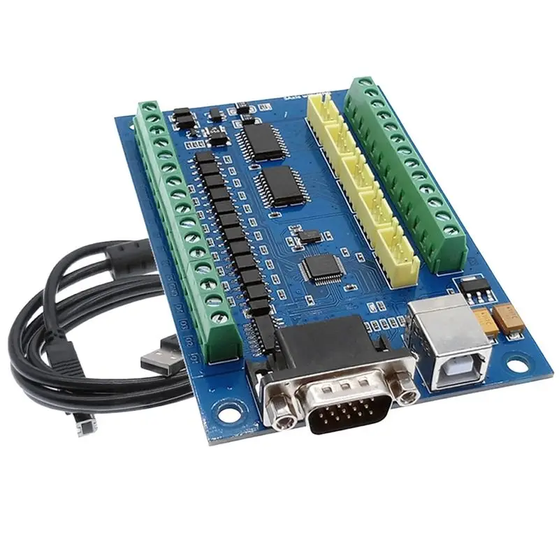 JFB MACH3 USB CNC 5 Axis 100Khz 12-24V Linear Motion Control Card STB5100 Breakout Board
JFB MACH3 USB CNC 5 Axis 100Khz 12-24V Linear Motion Control Card STB5100 Breakout Board