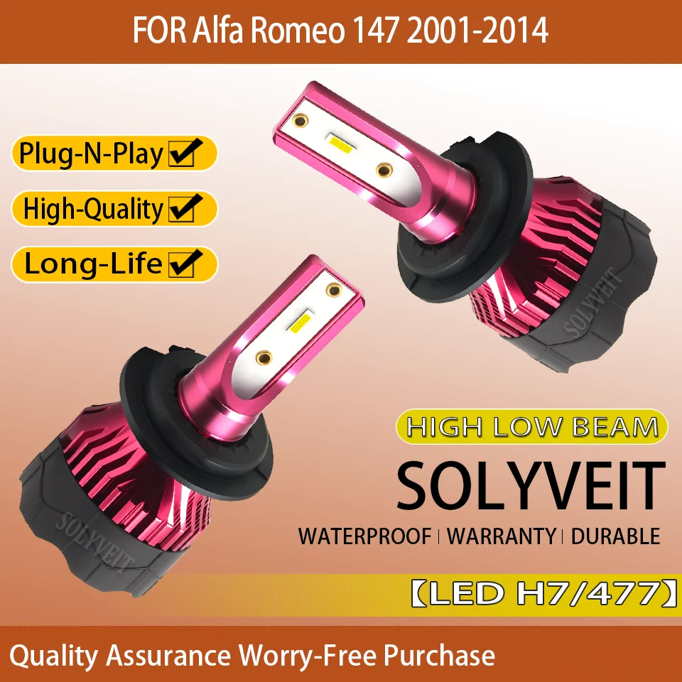 Waterproof IP67 LED H7 Headlight Main Dipped Beam Conversion Kit For Alfa Romeo 147 2001-2007 2008 2009 2010 2011 2012 2013 2014
Waterproof IP67 LED H7 Headlight Main Dipped Beam Conversion Kit For Alfa Romeo 147 2001-2007 2008 2009 2010 2011 2012 2013 2014
