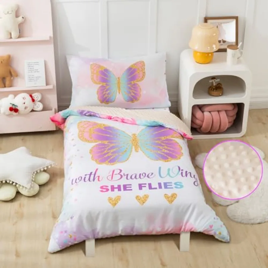 4-Piece Toddler Bedding Set, Includes 1 Flat Sheet, 1 Fitted Sheet, 1 Comforter and 1 Reversible Pillowcase, Standard Toddler C
4-Piece Toddler Bedding Set, Includes 1 Flat Sheet, 1 Fitted Sheet, 1 Comforter and 1 Reversible Pillowcase, Standard Toddler C