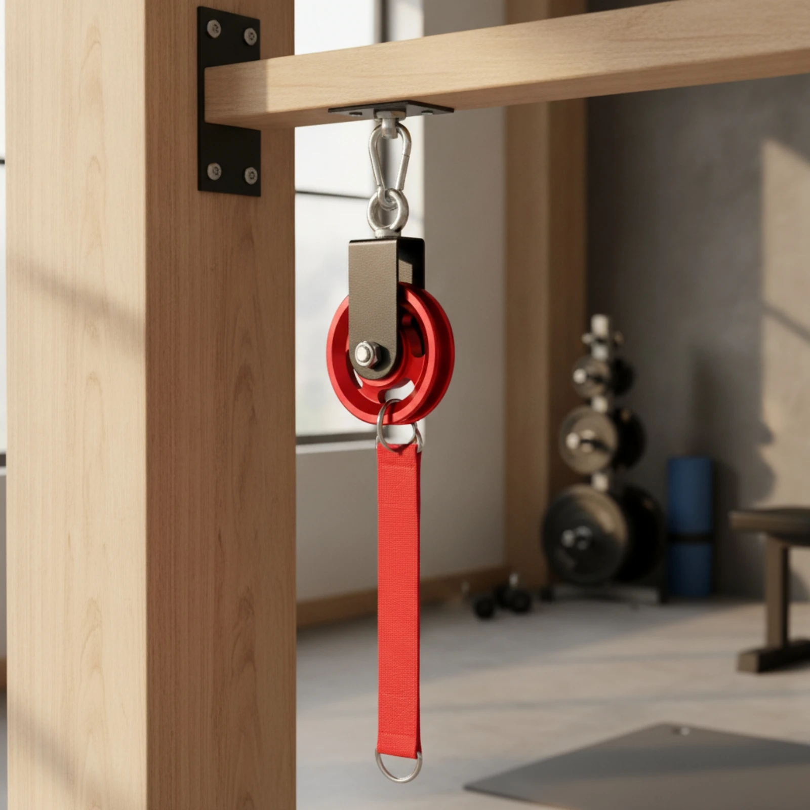 Fitness Pulley Silent Pulley with Carabiner Gym Attachment Compact for Strength Training
Fitness Pulley Silent Pulley with Carabiner Gym Attachment Compact for Strength Training