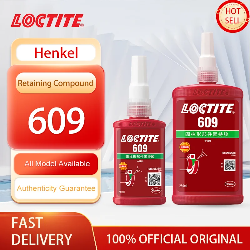 100% Original Loctite 609 Retaining Compound Anaerobic Sealant High Strength Threadlocker 50ml/250ml
100% Original Loctite 609 Retaining Compound Anaerobic Sealant High Strength Threadlocker 50ml/250ml