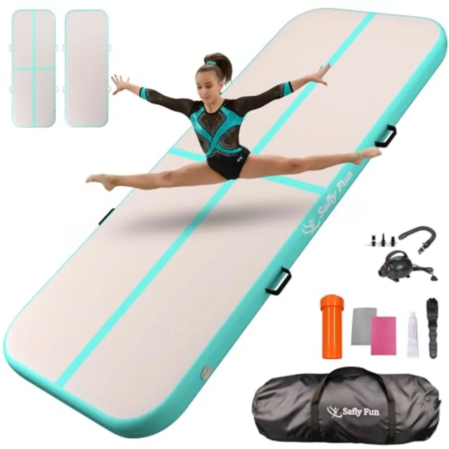 Inflatable Gymnastics Air Mat 6.6ft/10ft PVC Black Shock-Absorbing Tumble Track for Home Gym Outdoor Training with Electric Pum
Inflatable Gymnastics Air Mat 6.6ft/10ft PVC Black Shock-Absorbing Tumble Track for Home Gym Outdoor Training with Electric Pum