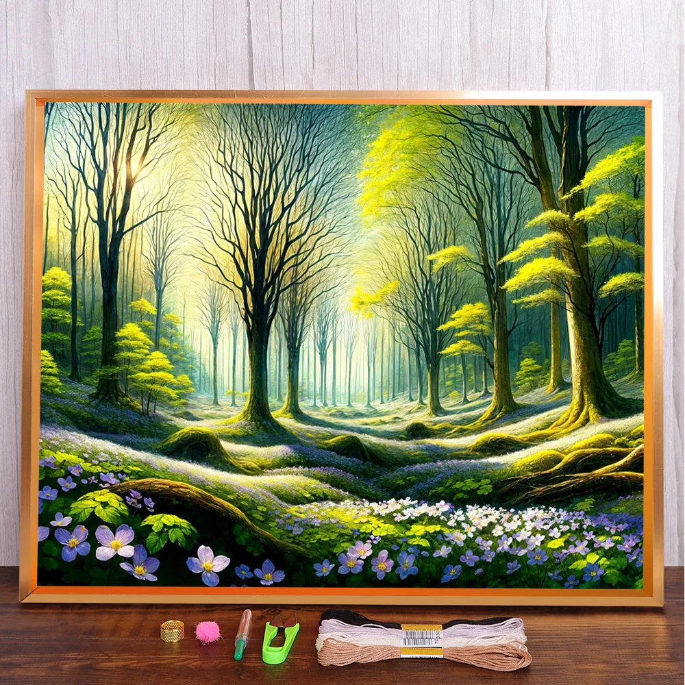 Landscape Forest Printed Fabric Cross-Stitch DIY Embroidery Kit Sewing Needlework Handmade Handicraft Room Decor Package Sales
Landscape Forest Printed Fabric Cross-Stitch DIY Embroidery Kit Sewing Needlework Handmade Handicraft Room Decor Package Sales