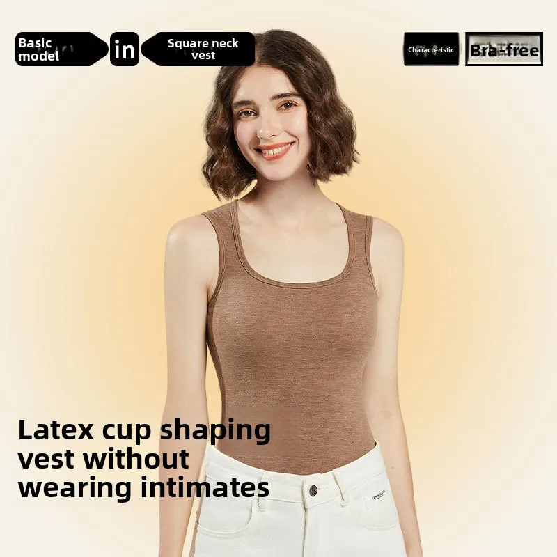 Шелковый и кашемировый флисовый теплый жилет для женщин с подушечками для бюстгальтера, драпированными рукавами на плечах, толстый бархатный жилет с ремешком на осень и зиму
Шелковый и кашемировый флисовый теплый жилет для женщин с подушечками для бюстгальтера, драпированными рукавами на плечах, толстый бархатный жилет с ремешком на осень и зиму